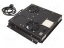 Fan: AC; roof; 375x363x47mm; Colour: RAL 9005; 2x fan; 220÷240VAC