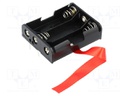 Holder; Mounting: PCB; Size: AA,R6; Batt.no: 3