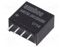 Converter: DC/DC; 1W; Uin: 21.6÷26.4V; 12VDC; Iout: 83mA; SIP4; 1.5g