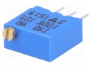 Potentiometer: mounting; multiturn; 100kΩ; 500mW; THT; ±10%; linear