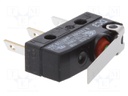 Microswitch SNAP ACTION; SPDT; 0.1A/250VAC; ON-(ON); Pos: 2; IP67