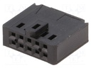 Plug; wire-board; female; AMPMODU MOD IV; 2.54mm; PIN: 10