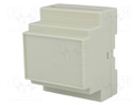 Enclosure: for DIN rail mounting; Y: 88mm; X: 72mm; Z: 59mm; ABS