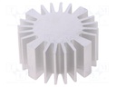 Heatsink; LED; Ø: 50mm; H: 25mm