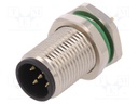 Socket; M12; PIN: 5; male; B code-Profibus; THT; IP67; 60V; 4A