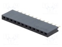 Socket; pin strips; female; PIN: 12; straight; 2.54mm; THT; 1x12