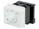 Module: rotary switch; 20A; Mounting: DIN; IP20; 250VAC; 52x65x60mm