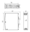 Power supply: switched-mode; for DIN rail; 75.6W; 12VDC; 6.3A