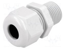 Cable gland; with long thread; M16; IP68; Mat: polyamide