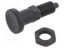 Indexing plungers; Thread: M16; Plating: black finish; Mat: steel