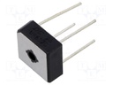 Single-phase bridge rectifier; Urmax: 200V; If: 8A; Ifsm: 240A