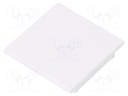 Cap for LED profiles; white; ABS; Application: VARIO30-08; V: C