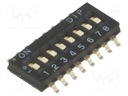 Switch: DIP-SWITCH; Poles number: 8; ON-OFF; 0.1A/50VDC; Pos: 2