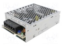 Power supply: industrial; single-channel,universal; 75W; 12VDC