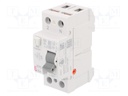 RCD breaker; Inom: 25A; Ires: 30mA; Poles: 2; 230/400V; DIN; IP20