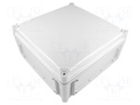 Enclosure: wall mounting; X: 280mm; Y: 280mm; Z: 130mm; EK; grey; IK08