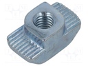 Nut; for profiles; Width of the groove: 10mm; steel; zinc