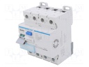 RCD breaker; Inom: 40A; Poles: 4; DIN; Short circuit cap: 10kA