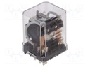 Relay: electromagnetic; DPDT; 12VDC; Icontacts max: 30A; socket