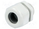 Gland; M25; IP68; 9÷16mm; Mat: thermoplastic; grey