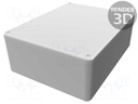 Enclosure: multipurpose; X: 94mm; Y: 119mm; Z: 42mm; 1590; aluminium