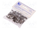 Holder; brown; Application: on round cable; 25pcs; with a nail