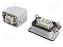 Connector: HDC; male + female; plug + socket; HE; PIN: 6; 6+PE; M20