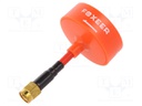 Antenna; red; 12g; SMA; 5.8GHz; 35x62mm; 50Ω; Antenna: WiFi; 3dBi