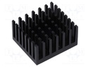 Heatsink: extruded; black; L: 24.76mm; W: 27.95mm; H: 15.24mm