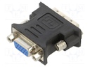 Adapter; DVI-D (24+1) plug,HDMI socket; black