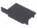 Cap for LED profiles; black; ABS; Application: VARIO30-07