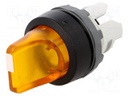 Switch: rotary; Stabl.pos: 2; 22mm; yellow; Illumin: MLB-1; IP66