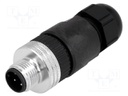 Plug; M12; PIN: 4; male; A code-DeviceNet / CANopen; for cable