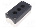 Enclosure: for remote controller; X: 68mm; Y: 104mm; Z: 53mm; IP66