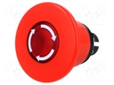 Switch: emergency stop; Stabl.pos: 2; 22mm; red; Illumin: MLB-1