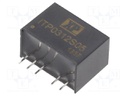 Isolated Board Mount DC/DC Converter, ITE, 1 Output, 3 W, 5 V, 600 mA