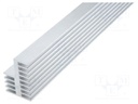 Heatsink: extruded; grilled; natural; L: 1000mm; W: 38mm; H: 54mm