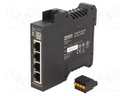 Switch Ethernet; managed; Number of ports: 4; 9.5÷31.5VDC; DIN