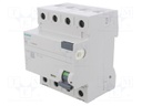 RCD breaker; Inom: 40A; Ires: 100mA; Poles: 3+N; 230/400VAC; DIN