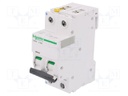 Circuit breaker; 400VAC; Inom: 25A; Poles: 1+N; DIN; Charact: C; 10kA