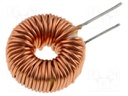 Inductor: wire; THT; 120uH; 2A; 100mΩ