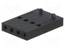 Plug; wire-board; female; C-Grid III; 2.54mm; PIN: 4; w/o contacts