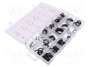 O-ring set; NBR; Resistance to: chemical resistance,oils; metric