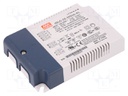 Power supply: switched-mode; LED; 25W; 49÷70VDC; 350mA; 90÷295VAC