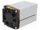 Heatsink: extruded; natural; L: 75mm; W: 50mm; H: 50mm; 1.38K/W; 12VDC