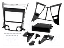 Radio mounting frame; Hyundai; 2 DIN; black and silver