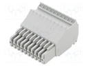 Pluggable terminal block; 3.5mm; ways: 10; straight; plug; female