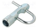 Padlock; shackle; Application: toolboxes,distribution boxes