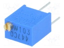 Potentiometer: mounting; multiturn; 10kΩ; 250mW; ±10%; linear