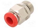 Push-in fitting; straight; 3/8"; -0.99÷20bar; 6mm